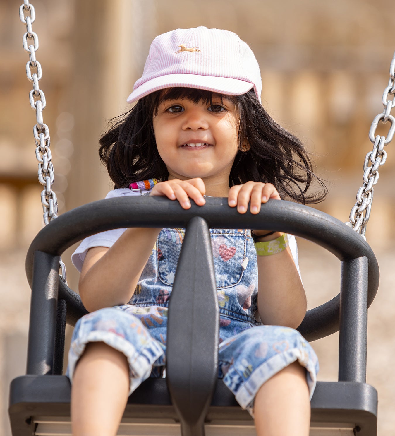 Daphne the Dog Cap Pink Stripe