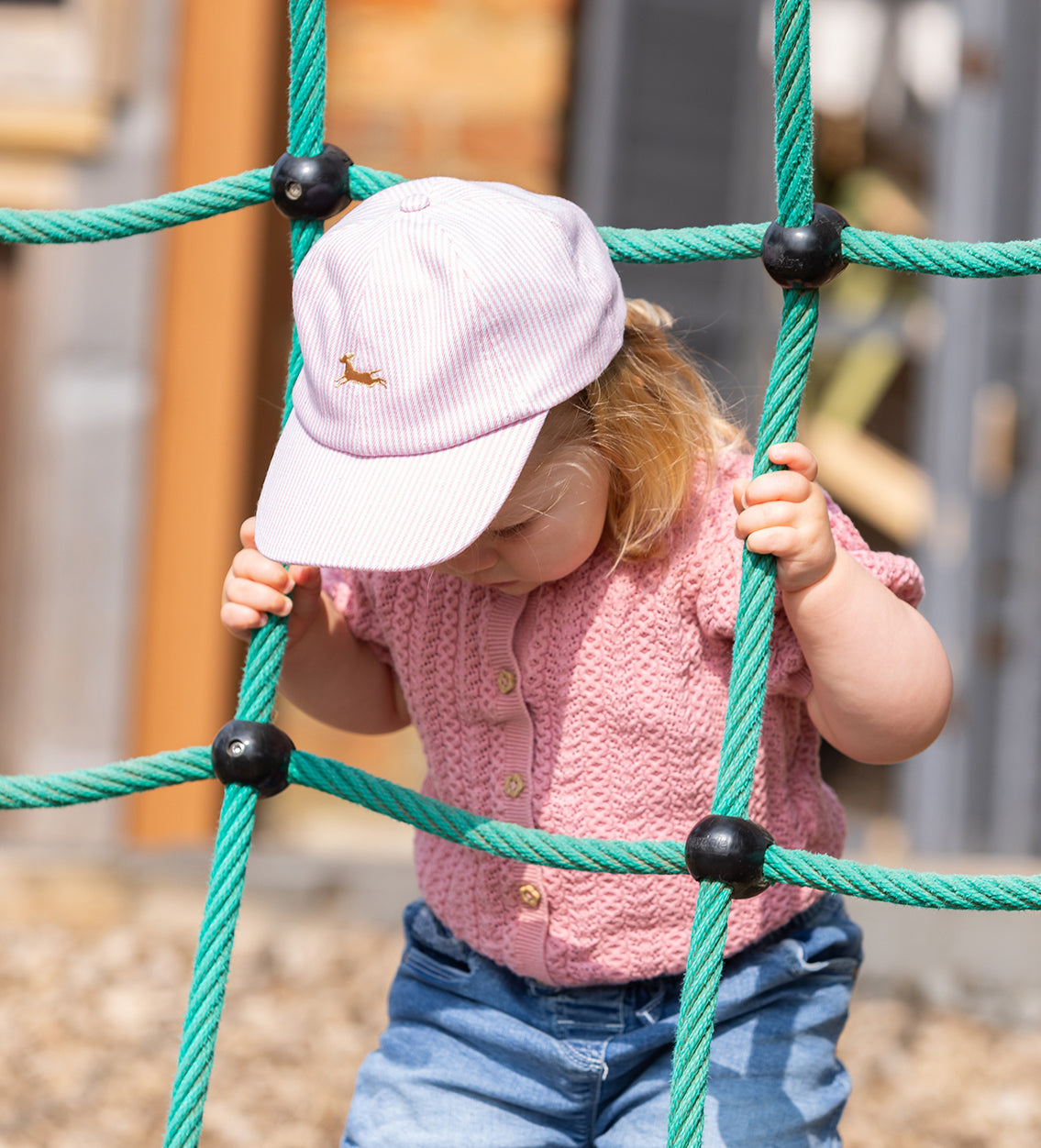 Daphne the Dog Cap Pink Stripe