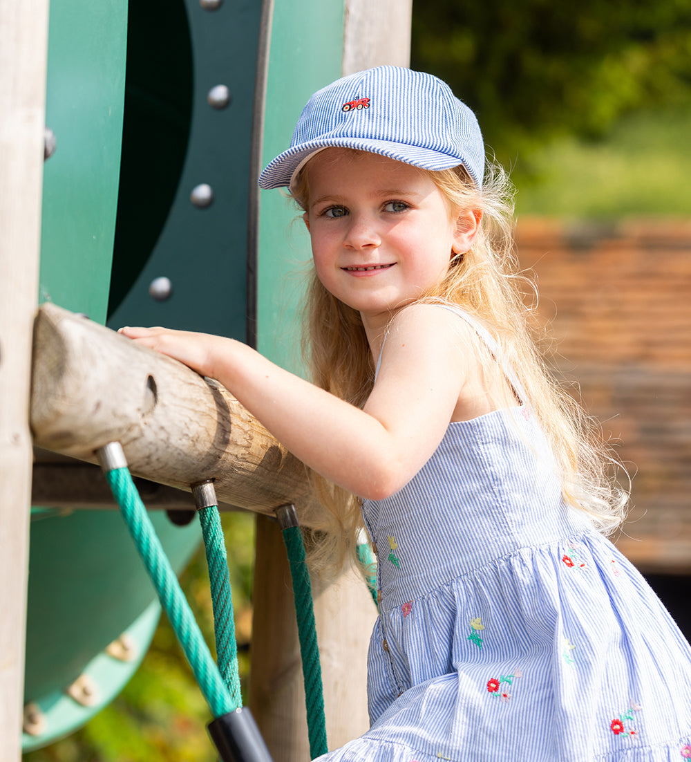 Arthur the Tractor Cap Blue Stripe
