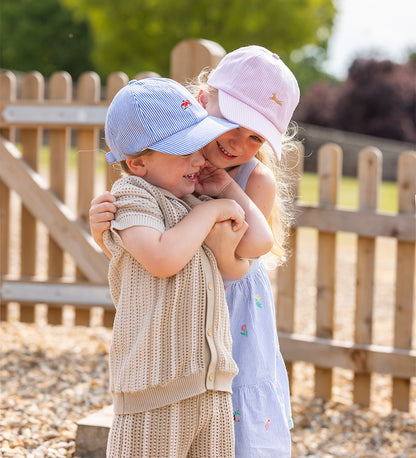Daphne the Dog Cap Pink Stripe
