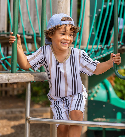 Arthur the Tractor Cap Blue Stripe